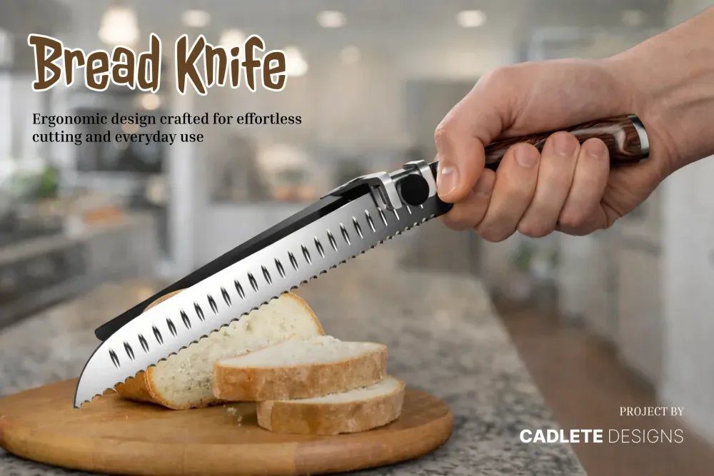 Kitchen Knife Attachment, a real case study by CADLETE Designs