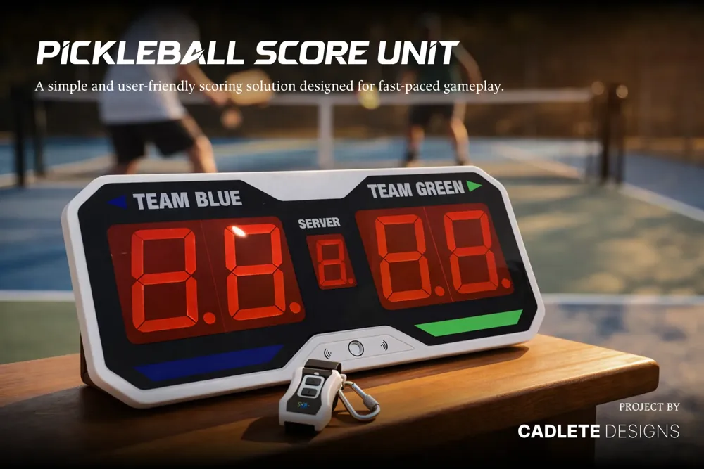 Pickleball Scoring System, the featured case study by CADLETE Designs