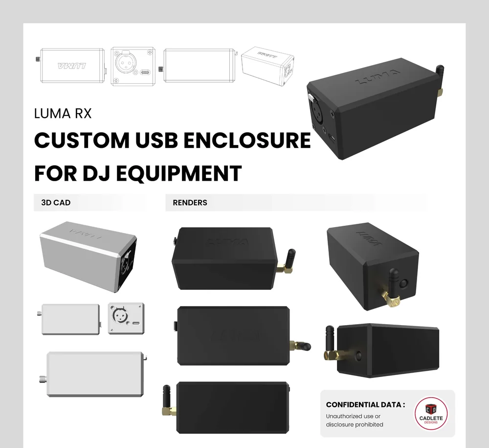 LUMA RX, a real product design and manufacturing project by CADLETE Designs