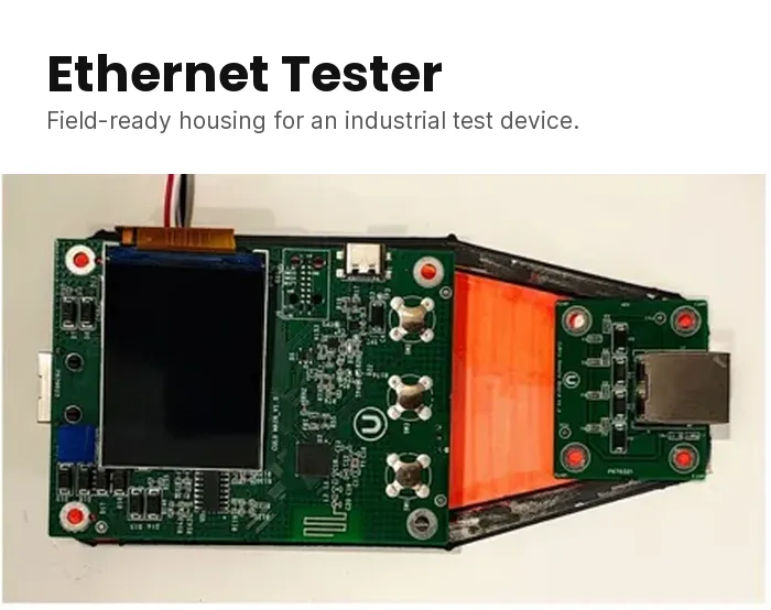 Ethernet Tester, a real case study by CADLETE Designs